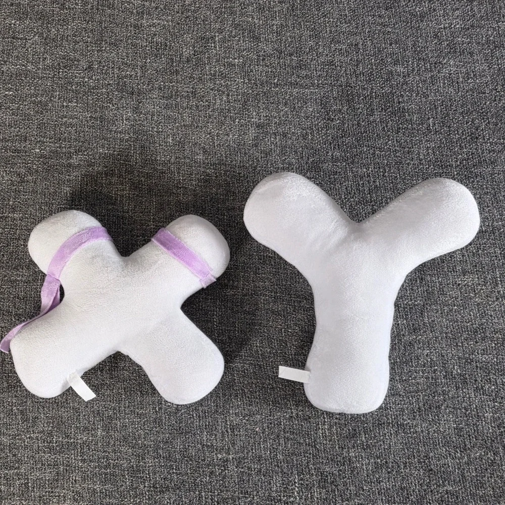 Alphabet Lore X and Y Plush Toy Bundle White Stuffed Toy Educational